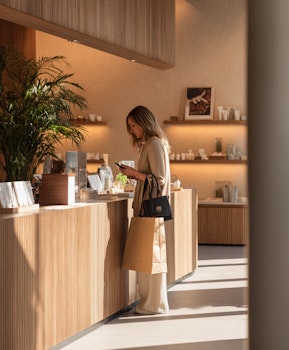 Développeuse en entretien technique dans les locaux d’une entreprise tech.