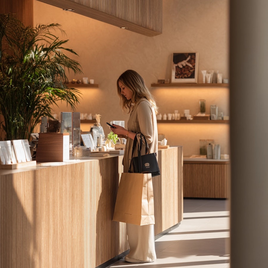 Développeuse en entretien technique dans les locaux d’une entreprise tech.